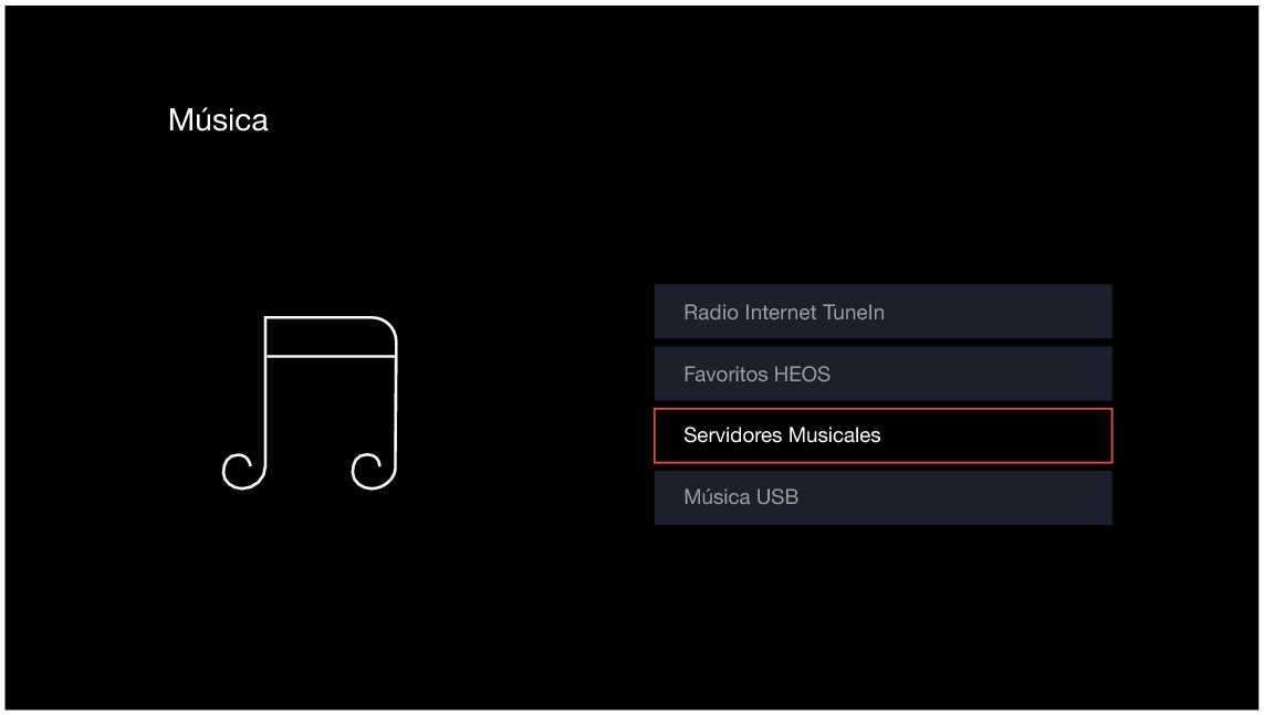 GUI MusicServers De